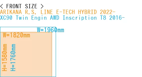 #ARIKANA R.S. LINE E-TECH HYBRID 2022- + XC90 Twin Engin AWD Inscription T8 2016-